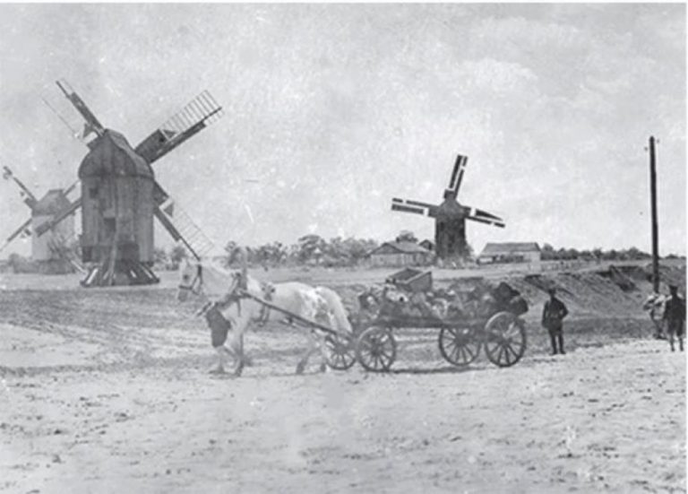 Німецькі колоністи на млину, ХIХ сторіччя